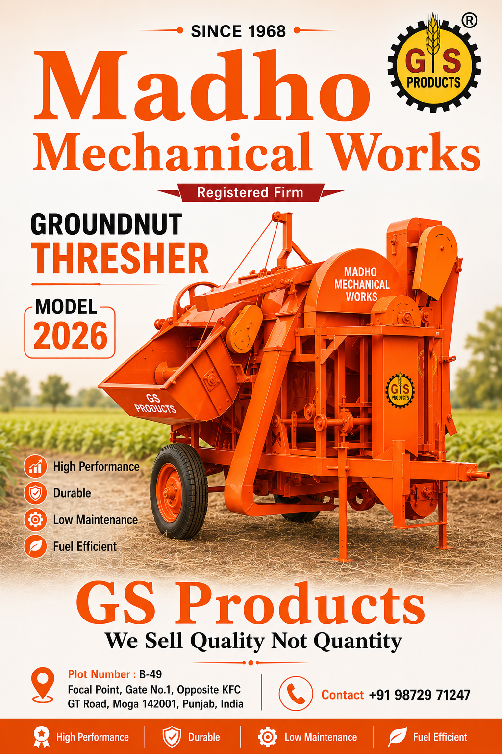 Groundnut Thresher