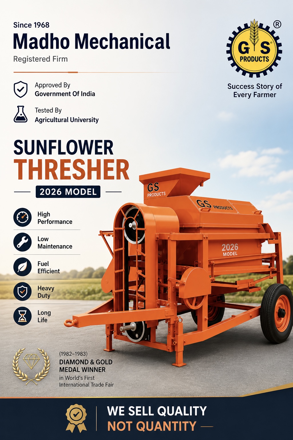 Sunflower Thresher